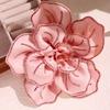 Badge Large Flower Camellia Brooch Korean Style Rhinestones Brooch Suit Collar Pin  Decoration