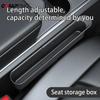 Car Seat Gap Storage Box Large Capacity Retractable Storage Box Auto Seat Gap Filled with ABS Material Cars Interior Accessories