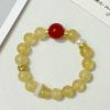 Crystal Beaded Bracelet for Women Handmade 10mm Round Beads Natural Stone Stretch Bangle DIY Jewelry Gifts