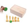 Jeu d'échecs - ENGELHART - Échiquier Marqueté - 50 cm x 50 cm - Pièces en Buis - Coffret en Bois