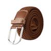 120cm Unisex Elastic Fabric Casual Belt Pin Buckle Expandable Braided Stretch Canvas Simple and Stylish Leisure Men Women Belt