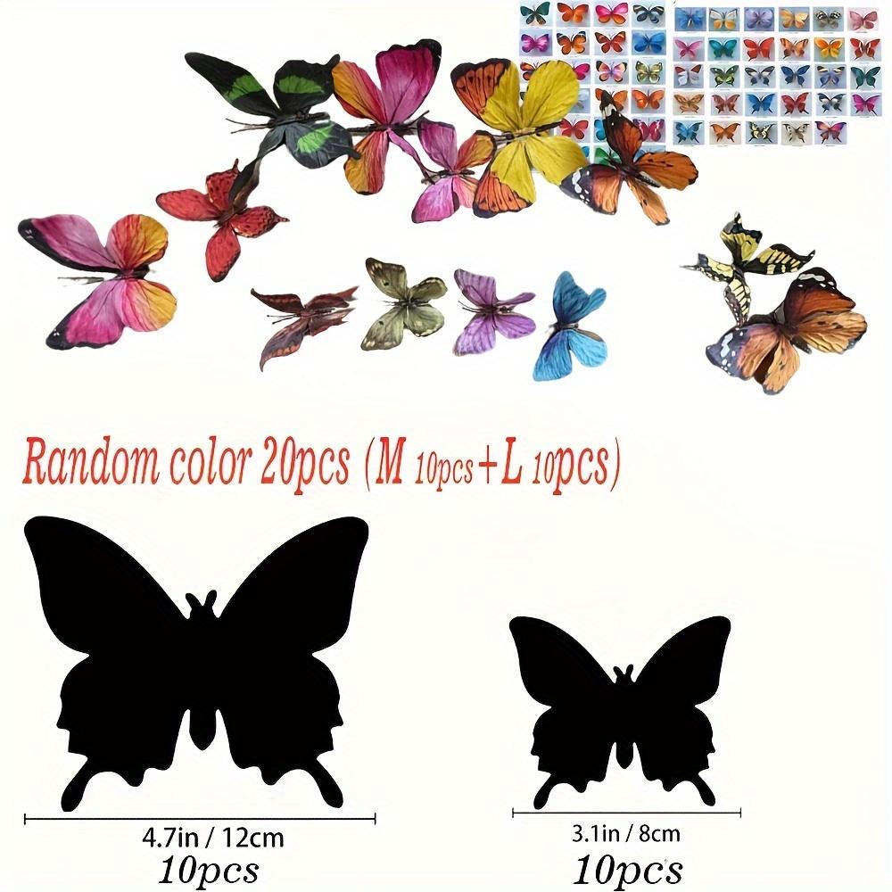 

Взрывная бабочка, украшение своими руками, Monet s Sense, настенная композиция в виде бабочки, многомоторная, с магнитами, украшение из шелковой ткани в виде бабочки 20PCS