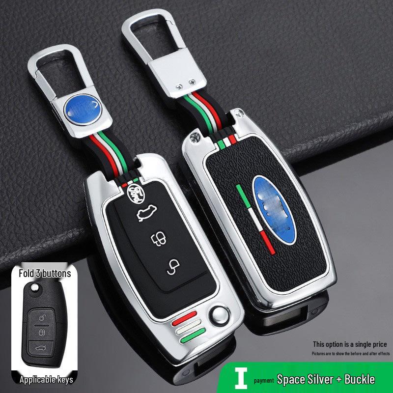 Ford Classic Key Case: Fits Focus, Mondeo, Kuga, EcoSport - Metal Remote Shell.