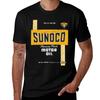 Sunoco Motor Oil Retro Distressed Design Tshirt Casual Daily Graphic Tee Tshirt