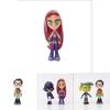 Adorable Teen Titans Go Figure Set Featuring Robin Raven Beast Boy And Starfire