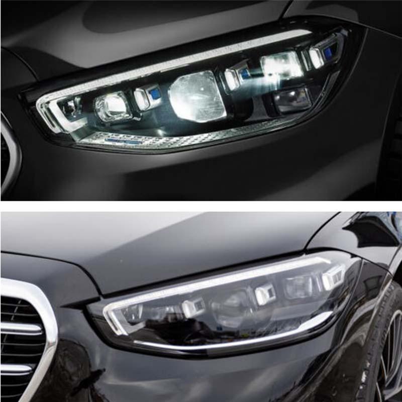 For Mercedes Benz S-Class W223 2025 Headlight Cover Transparent Head Light Lamp Lens Headlight Mask