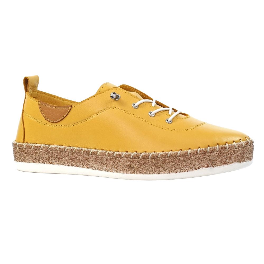 Lunar Womens/Ladies Evie Leather Plimsolls