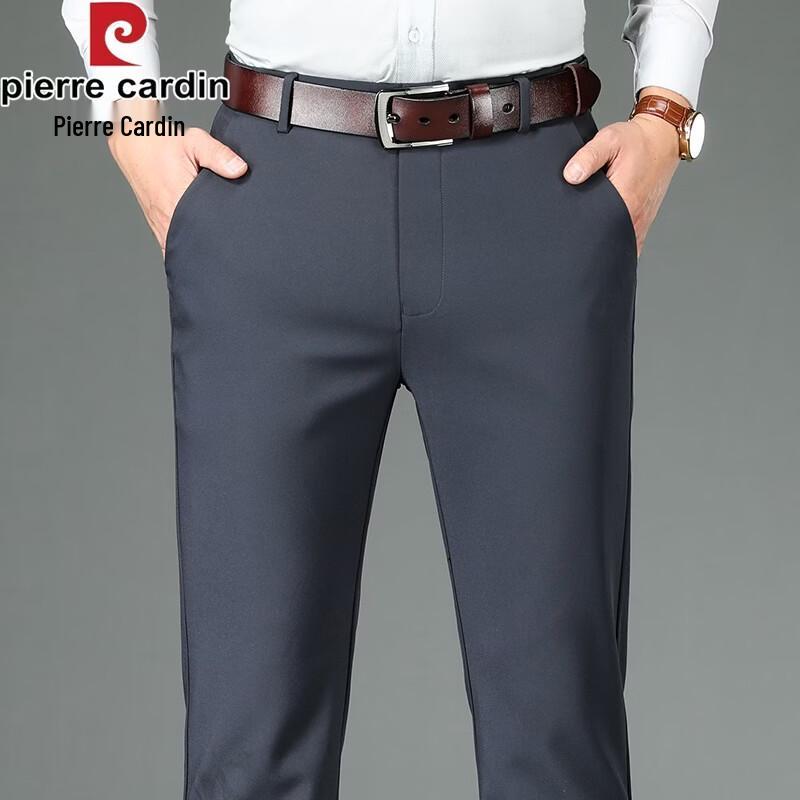 Pierre Cardin Men's Business Straight-Leg Wrinkle-Free Trousers