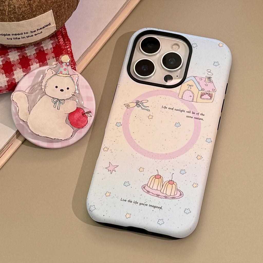 Nice Good Cat Magnetic Sucking Bracket Apple 16 Mobile Phone Case IPhone 17 Suitable for 11 Philin 15 Promax14