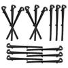 4Pcs Multi-Functional Hanging Straps Lightweight Portable Exercise Grips for Gymnastic Rings Pullup Bands Indoor Training
