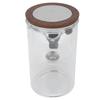 Glass Teapot with Strainer 600ml Magnetic Water Separation Tea Pot with Wooden Handle 2 Cups for Home Restaurant