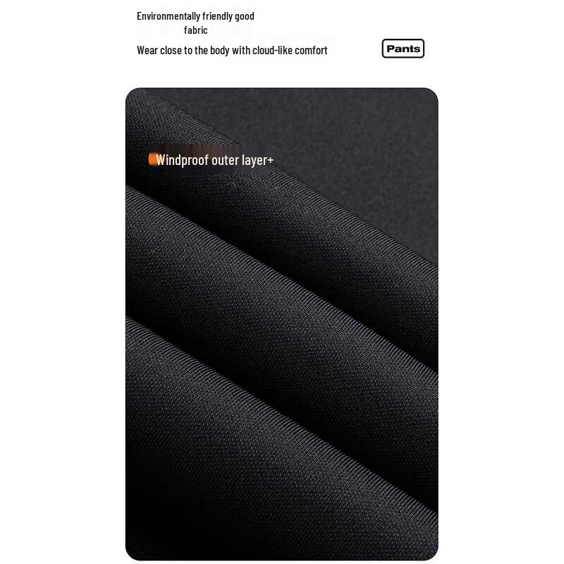 FIRS Men's Autumn/Winter Business Casual Straight Leg Plush Lined Pants