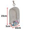 Start Side Oshinui Pouch, Oshinui Pouch, Transparent Ita Bag, Waterproof and Dustproof for Carrying, Doll Bag, Plush Toy, and Outing Display (2 Clear