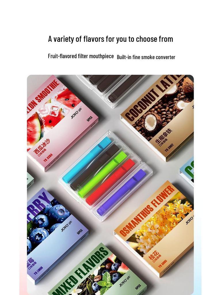 JOYO Fruit Flavor Dual-Use Mouthpiece: Anxiety Relief & Refreshing Quit Smoking Aid