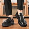 Scarpe alla Moda in Pelle Nera Scarpe Casual da Uomo Mocassini Comodi Scarpe Eleganti Scarpe Leggere per Camminare e Guidare