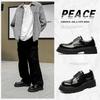 Fashion Leather Shoes For Man Platform Genuine Leather Big Size Shoes High Quality Designer Formal Platform Casual Shoes Outdoor