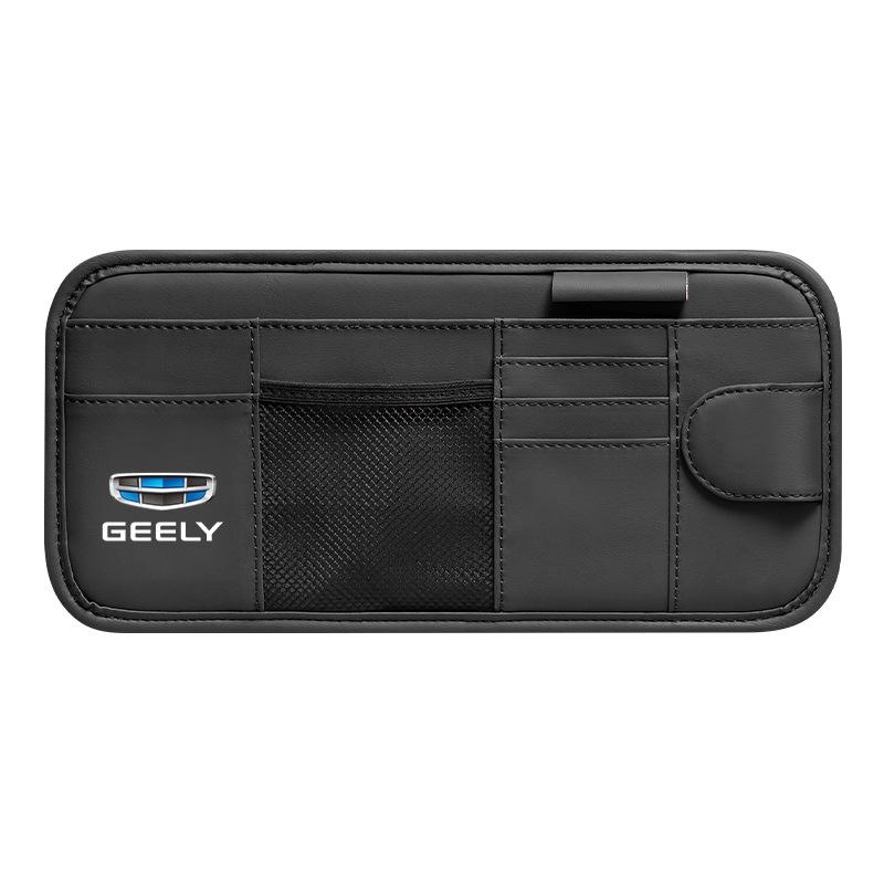 Geely Car Sun Visor Glasses and Card Holder for Xingyue, Binyue, Emgrand, Borui, Geometry, ICON Models