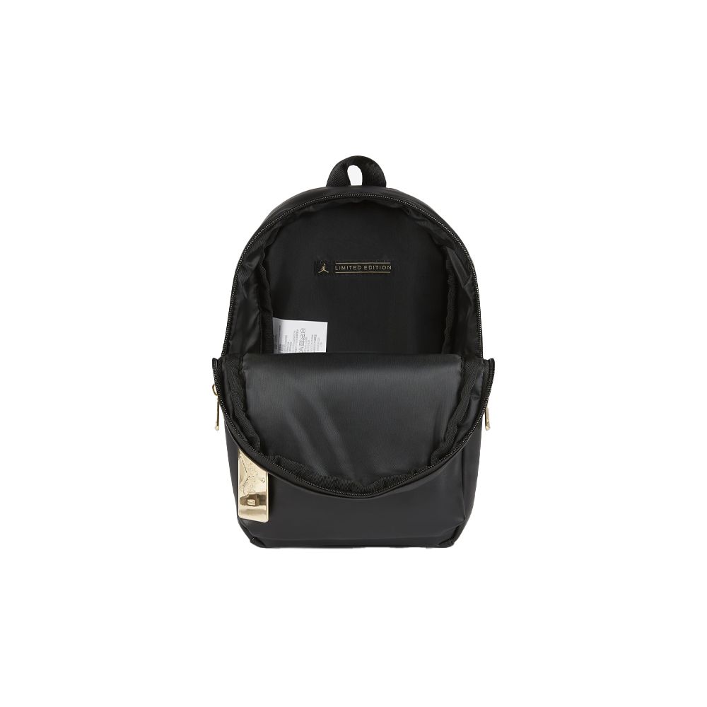 Jordan Retro Metallic Jumpman Logo Backpack Unisex Backpack Black DH0410-010