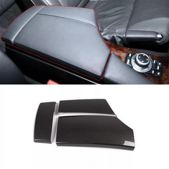 

Carbon Fiber Center Console Armrest Storage Box Cover for BMW 5 Series E60 04-10