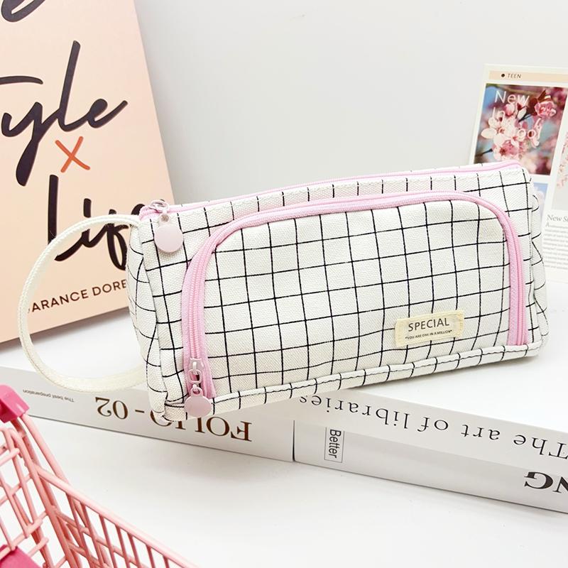 Multi Layer Large Capacity Pencil Pouch Pen Storage Case Kawaii Cute Stationary Bags School Supplies