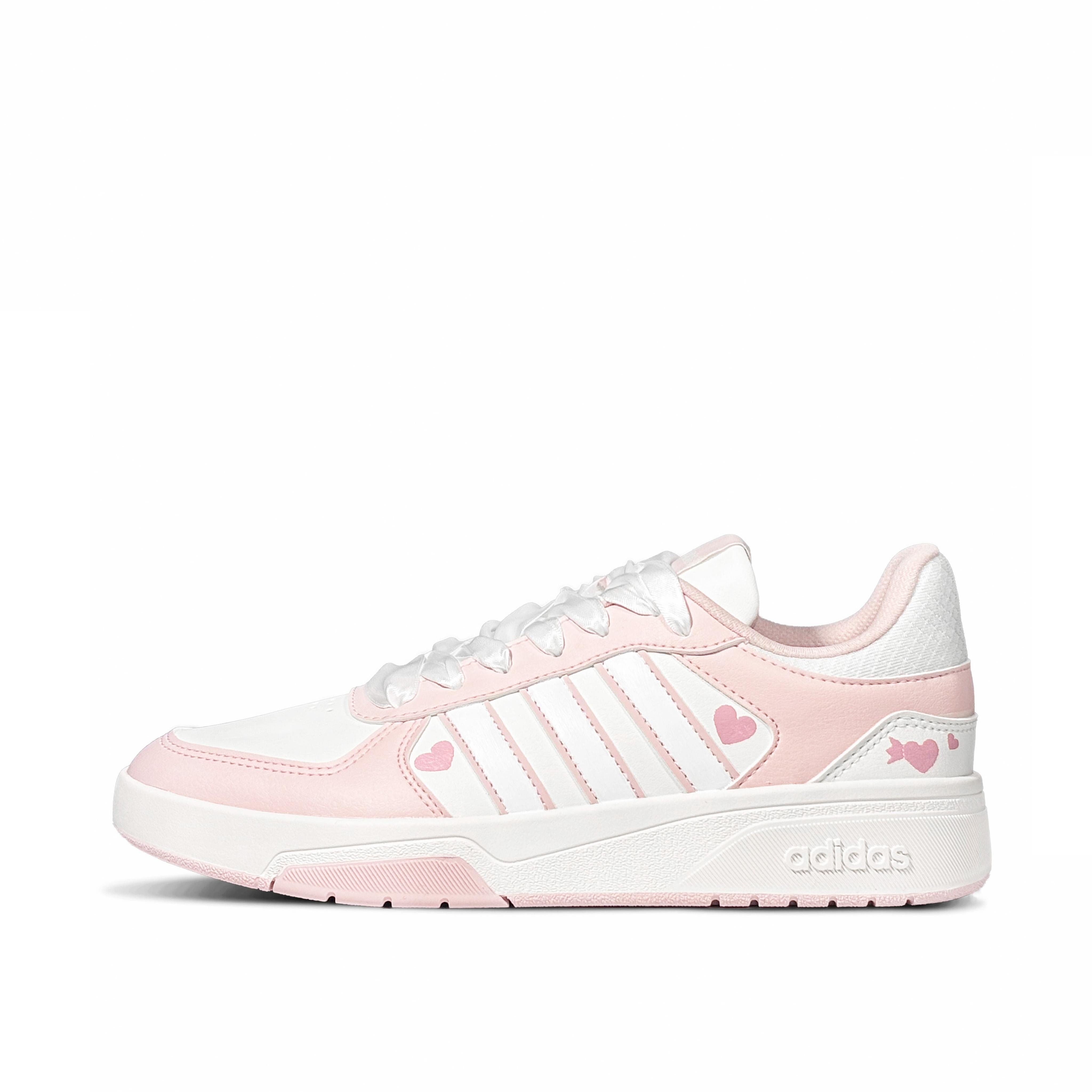 

Adidas COURTBEAT Endless Heartbeat Low top Skateboard Shoes Unisex Pink White KI6785(Team-814) 39⅓