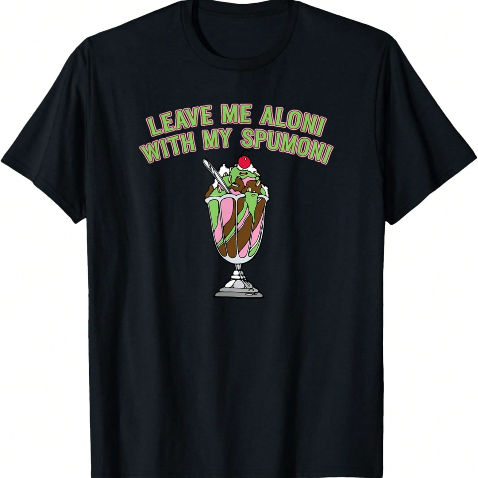 Spumoni Lovers Italian Ice Cream Cherry Pistachio Chocolate T-Shirt S разноцветный