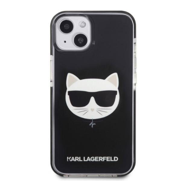 Etui do iPhone 13 mini Karl Lagerfeld Choupette Head Czarne