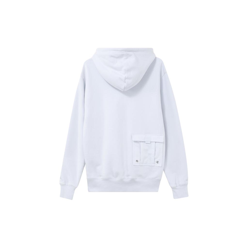 Jordan X SoleFly Collab Series Solid Color Hoodie With Large Pocket And Drawstring Long Sleeves Men Tops Light-Blue DV7510-085