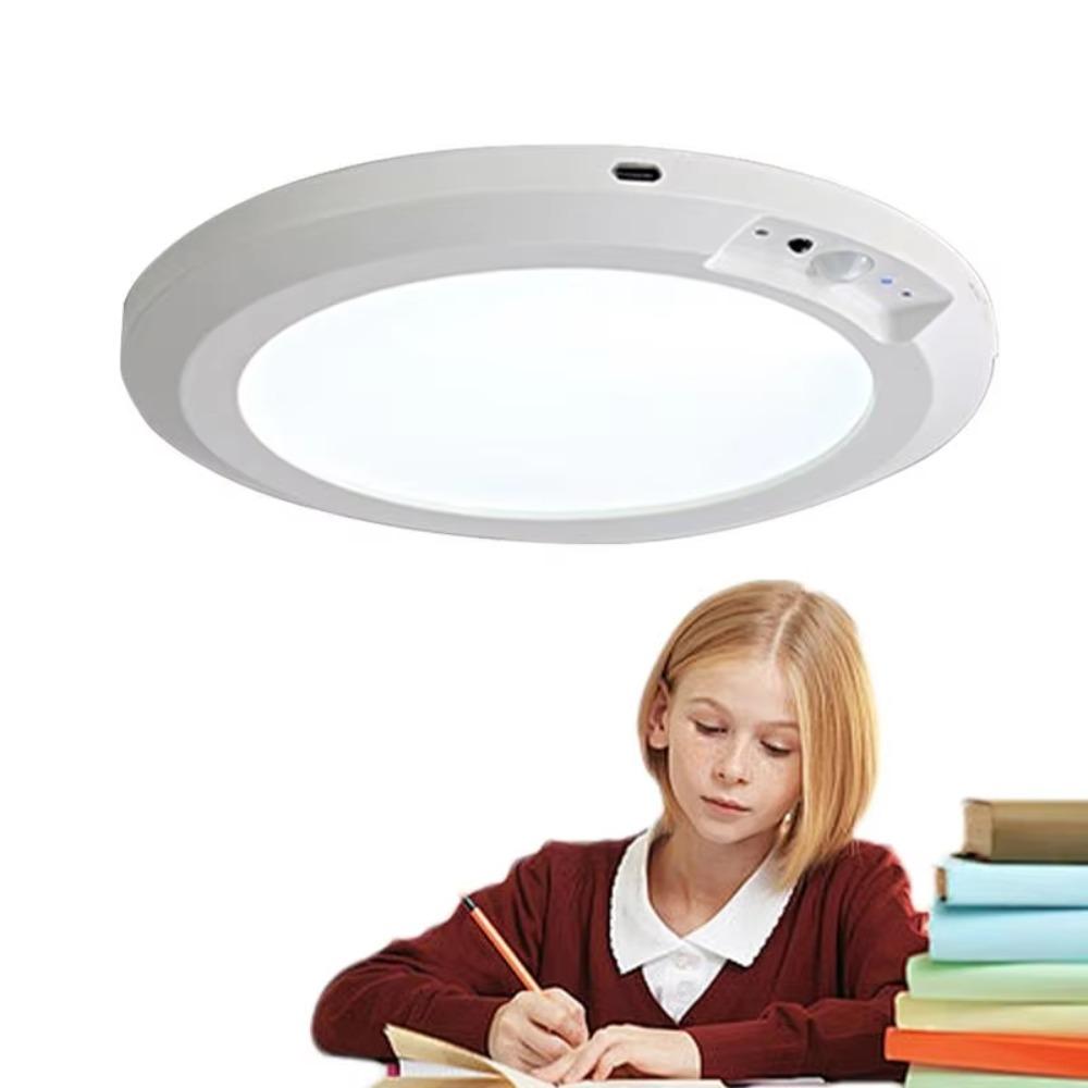 3 Color Motion Sensor Lights Round Night Light Practical Ceiling Light  Hallway