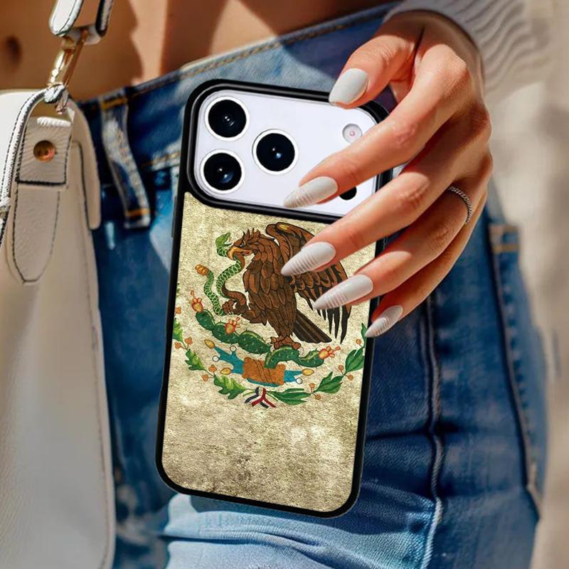 

Mexico Mexican Flag Phone Case For iPhone 17 Air 14 15 13 12 Max Cover For Apple 16e 11 Pro Max Plus Coque iPhone 16plus