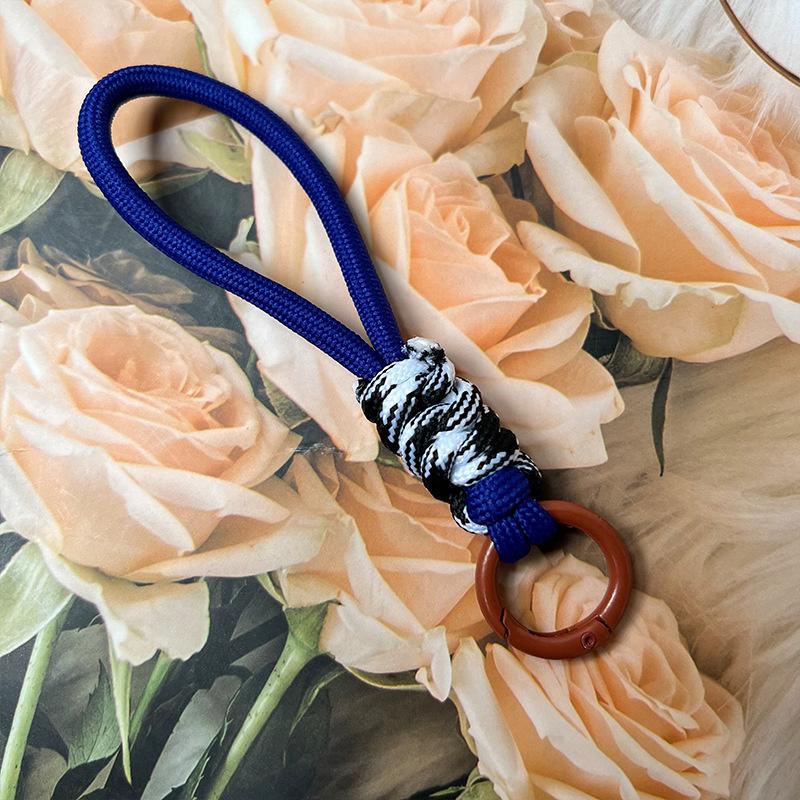 Creative Braided Lanyard Keychain For Phone Case Women Anti Lost Knot Rope Strap Car Key Chains Diy Accessories Fashion Keyring