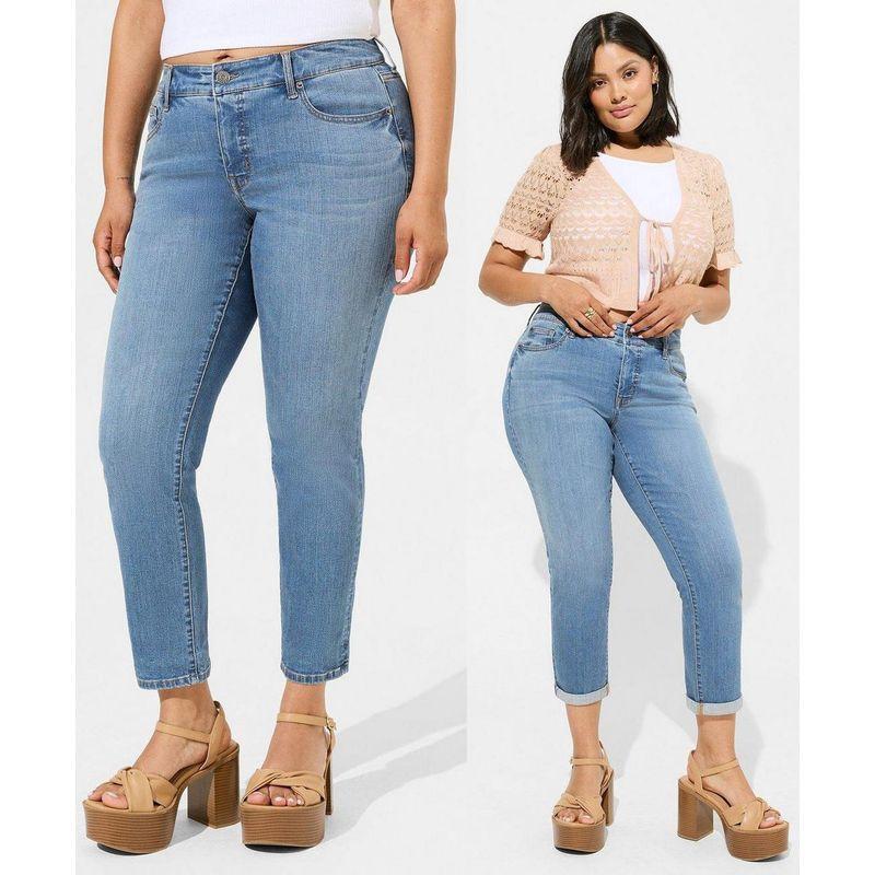 

Chubby Girl Export Elastic High Waist Tight Light-Colored Jeans XS pants length flaw 18