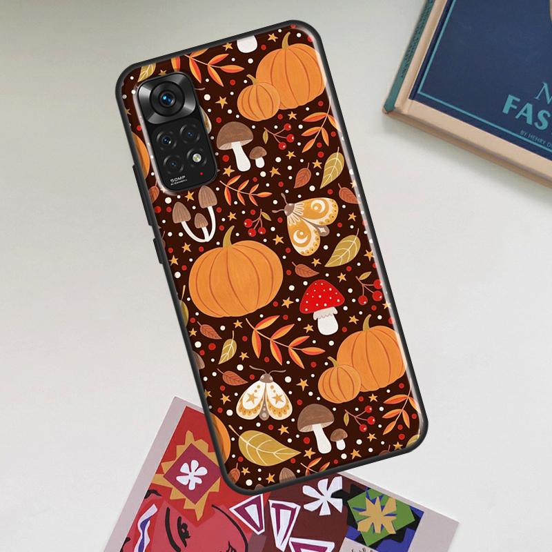 Autumn Leaves Fall Halloween Case For Xiaomi Redmi Note 12 Pro Plus 8 9 10 11 Pro 8T 9S 10S 11S 12S 9C 10A 10C 12C Cover
