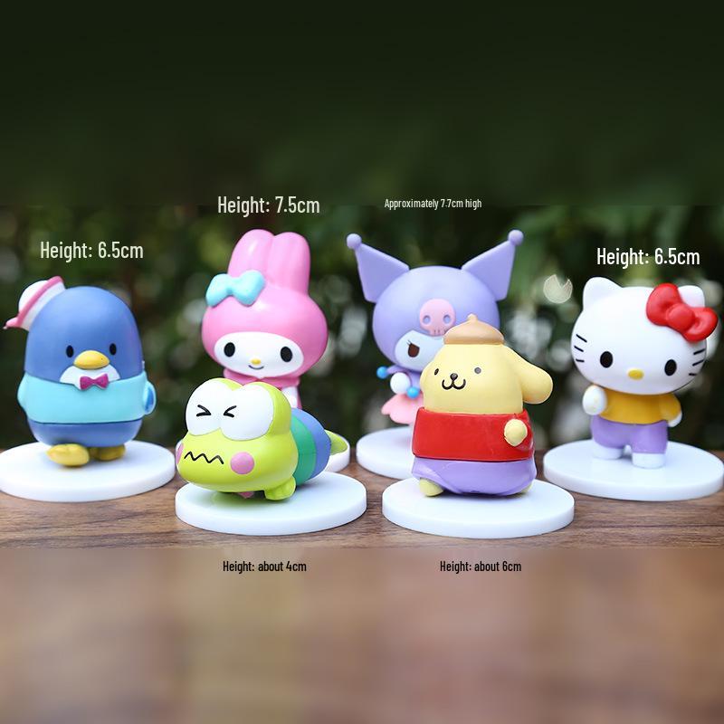 Cartoon KT Series Blind Box: Melody, Pompompurin, Penguin Figures - Desktop Ornaments