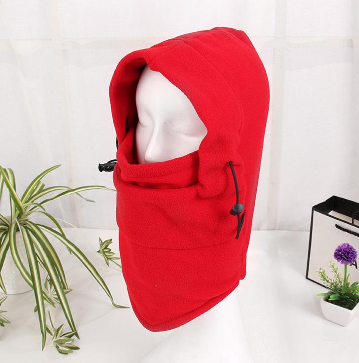 Winter Unisex Thicken Velvet Hat Mask Neck Ear Protection Windproof Riding Outdoor Hat