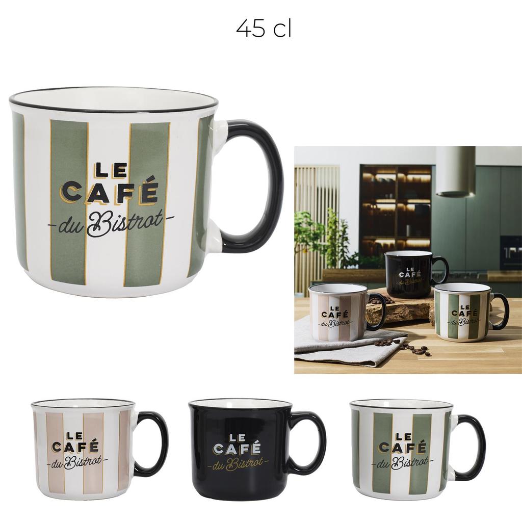 Stylowy Kubek Bistrot 450 Ml Czarny