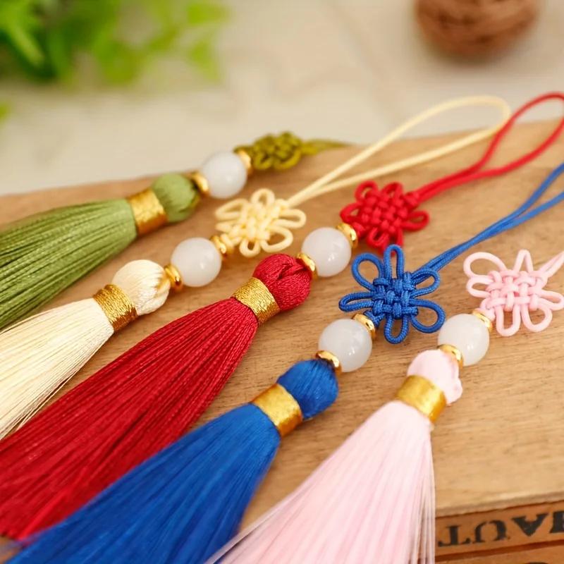 Chinese Knot Tassel Pendant With Lucky Beads, Chinese New Year Decoration, Pendant Ornaments For Spring Festival, Lunar New Year
