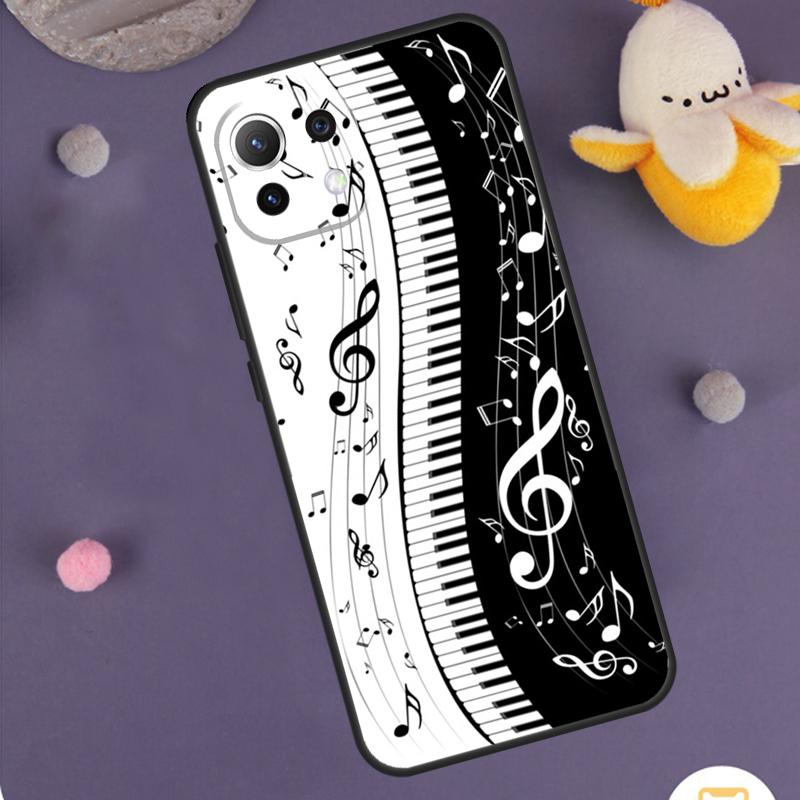Piano Keys Musical Case For Xiaomi 15T Pro 13T 14T 14 15 Ultra 17 Pro Max POCO F8 Pro F5 F6 F7 X5 X6 X7 Cover