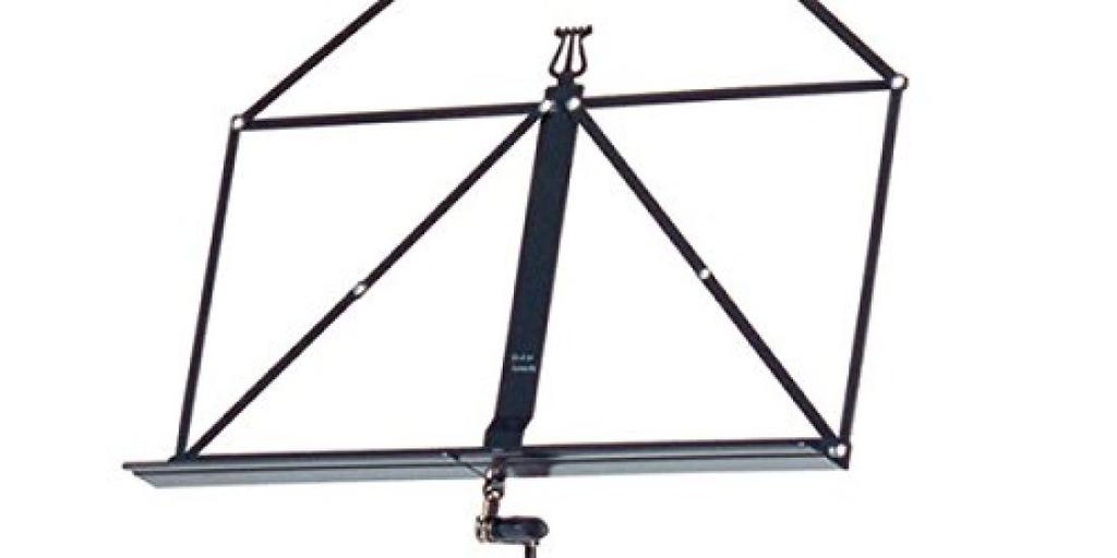 K&M Folding Music Stand, Standard Model, Black, 1001B