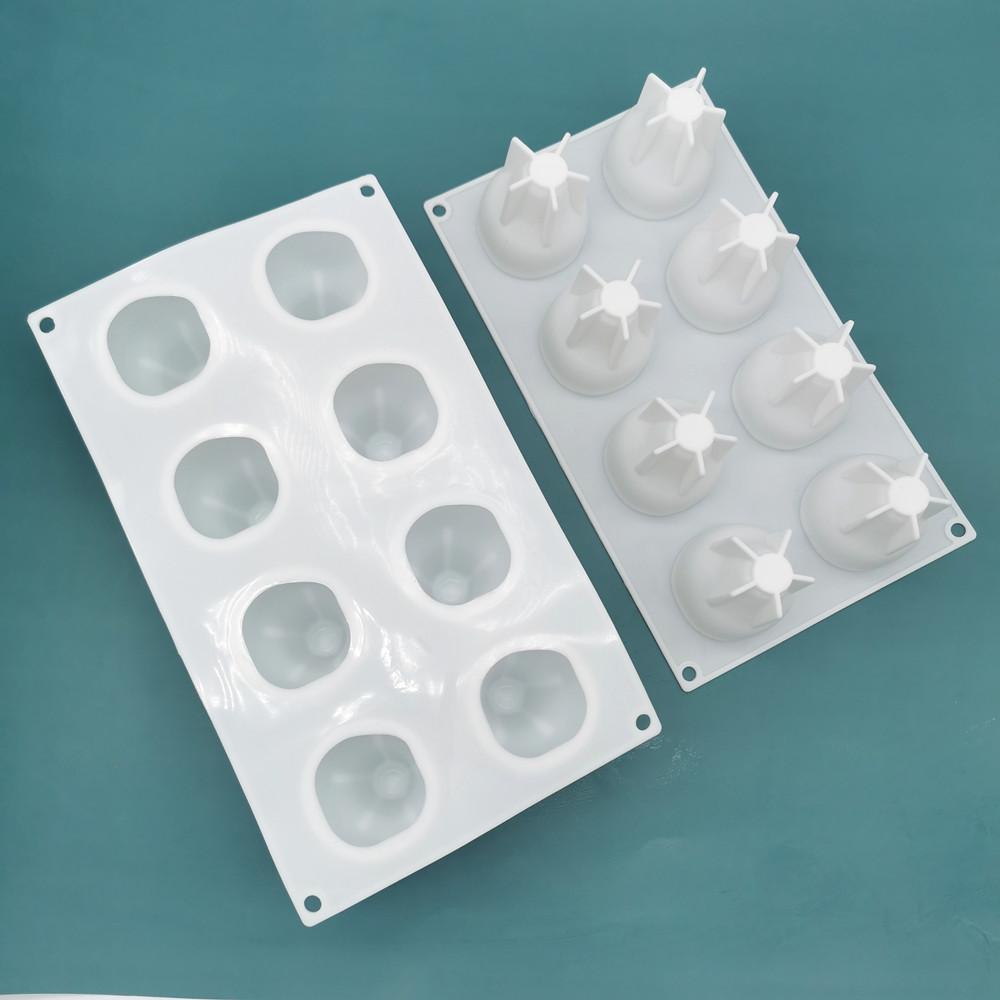 Silicone Cake Mold, French, Home Molds, Handmade Diy Mousse Mold, Eight-link Pear Baking Molds