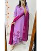 Women Designer Cotton Kurta Pant Dupatta Set Indian Bollywood Top Tunic Kurti Salwar Suit