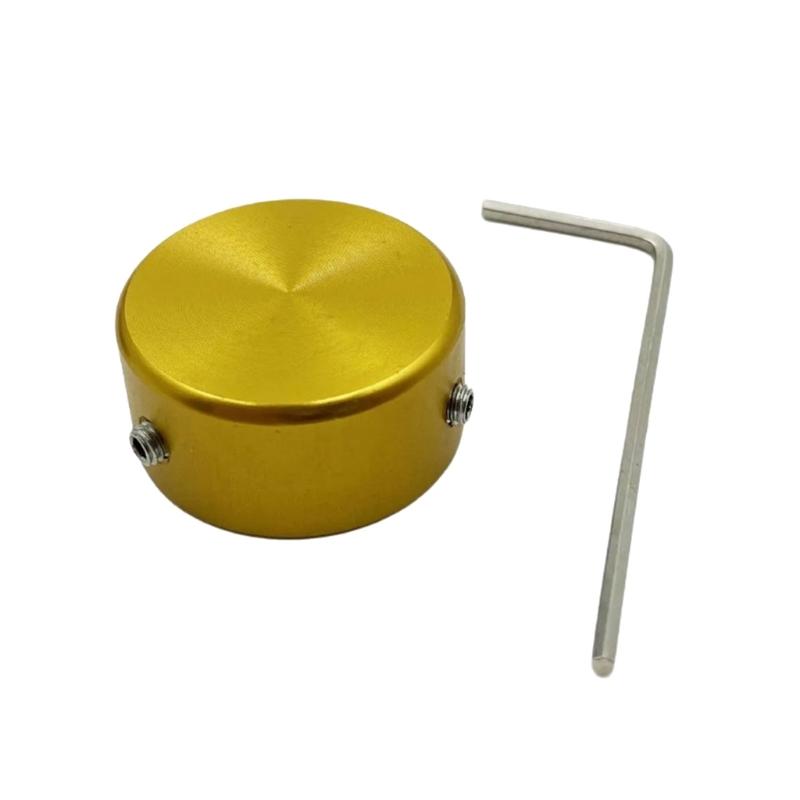 Quick Installation Guitar Pedal Knob Caps with 6 Color Enhancing Grip Control Nonslip Metal Texture for Repairing