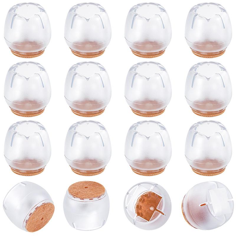 

16 шт. силиконовых накладок на ножки столов и стульев, квадратные накладки, носки, противоскользящие накладки для защиты пола мебели 26-31mm-16pcs