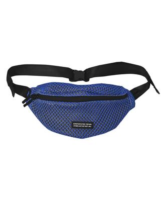 KiU Double Mesh Body Bag, Lightweight, Two-Tone Shoulder Bag with Pocket, Key Carabiner, and 500ml Water Bottle Holder, Stylish and Cute, Unisex,