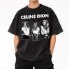 Dions Paris 2026 Fan Tour T Shirt Hip Hop Washed Short Sleeve Oversize T-Shirts  Fashion Men Women Streetwear Graphic Tees