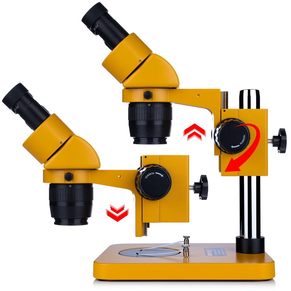Rosfix Ganimedes S MSSP-B-PS1-O – Mikroskop Stereoskopowy Binokularowy | Zoom 20-40x | Optyka Greenough | Ergonomiczna Głowica 45° | Obrót 360°