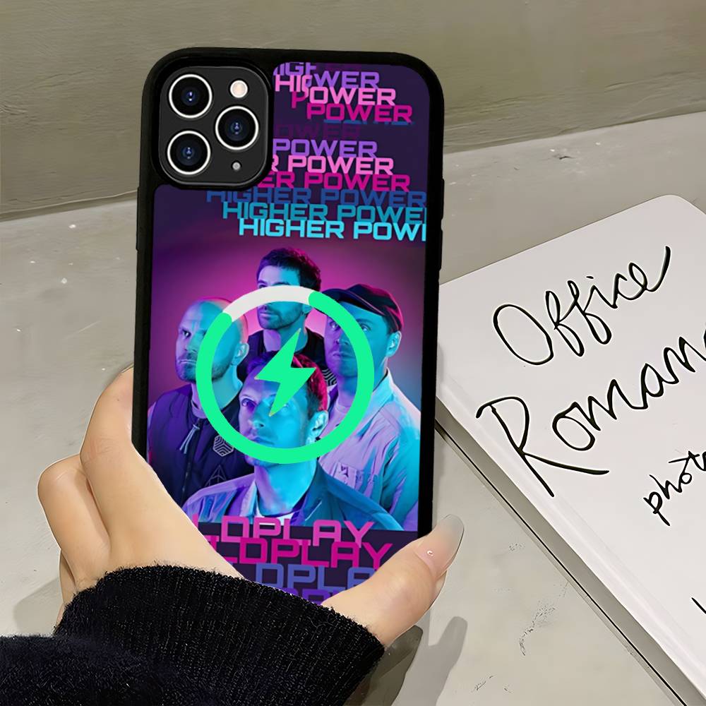 

Famous Popular C-coldplayS Rock Band Magnetic Wireless Phone Case For IPhone 17 16 15 14 Plus 13 12 11 Pro Max iPhone 14 plus