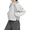 adidas Jackets Women's Light Gray/Wonder Light Gray Green Hooded Moderate Other KD4376