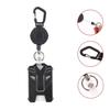 Strong Steel ID Card Holder Wire Rope Bus Card Cover Retractable Badge Reel  Outdoor Keychain
