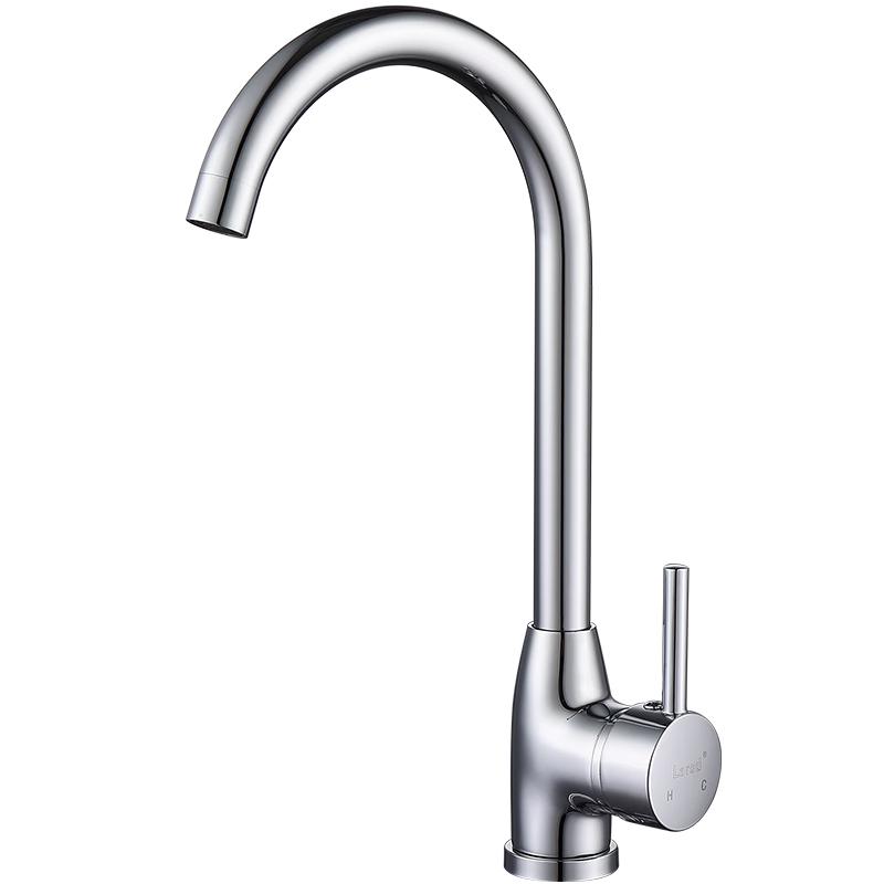 

Латунный кухонный смеситель Larsd с одной ручкой